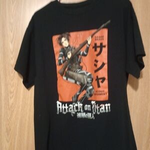 Black Attack on Titan Graphic T-Shirt